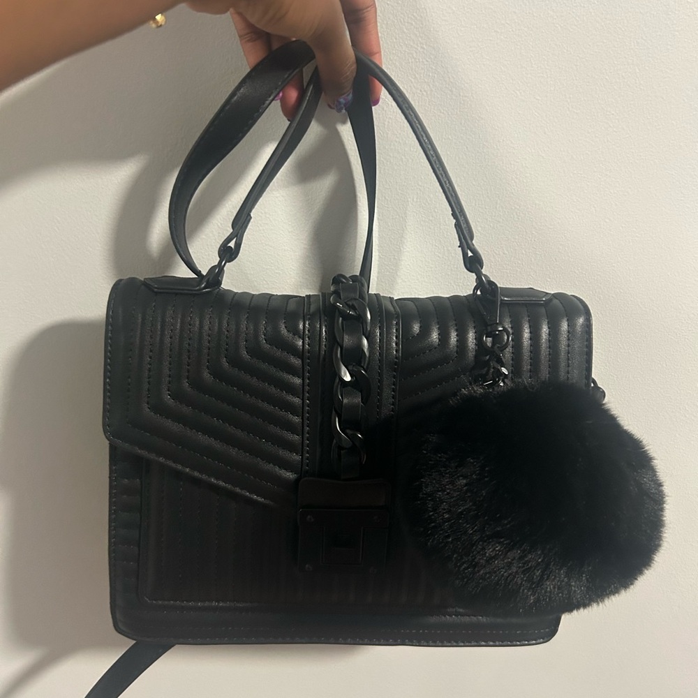 Aldo Black Quilted Handbag